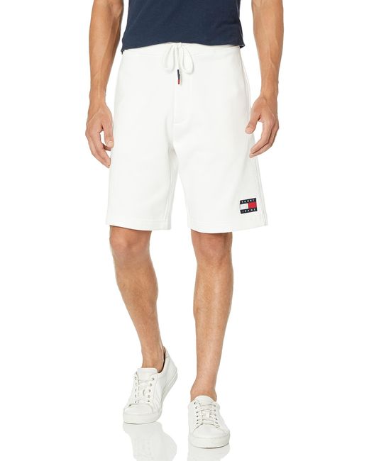 Tommy Hilfiger White Tommy Jeans Sweat Shorts for men