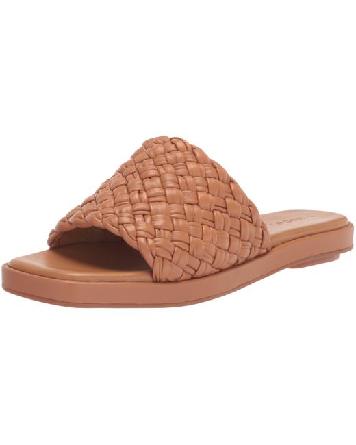 Vince Rumi Slide Sandal in Tan (Brown) - Lyst