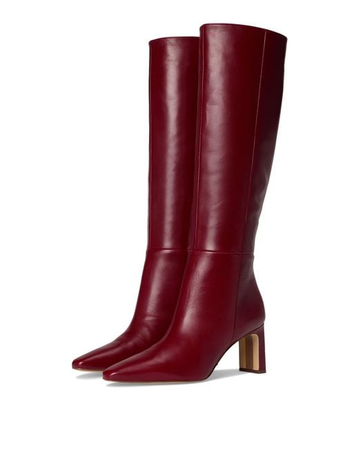 Sam Edelman Sylvia Knee High Boot Cabernet Red 10.5 Medium