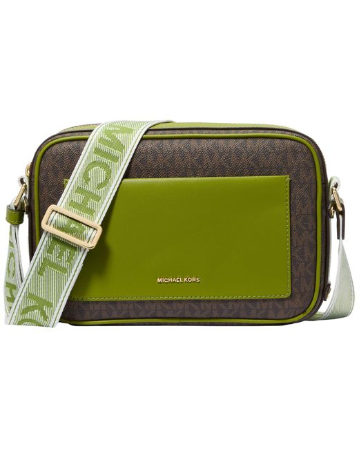 Maeve Large East West Pocket Crossbody Bag di Michael Kors in Green