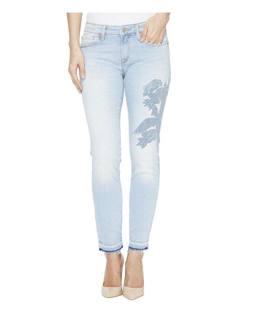 mavi jeans adriana ankle mid rise super skinny