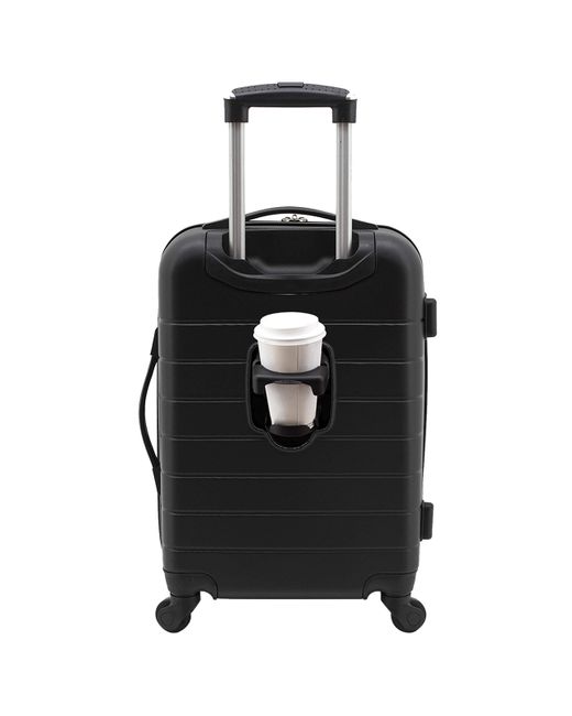 Wrangler El Dorado Hardside Luggage With Usb Port/cup Holder & Spinner