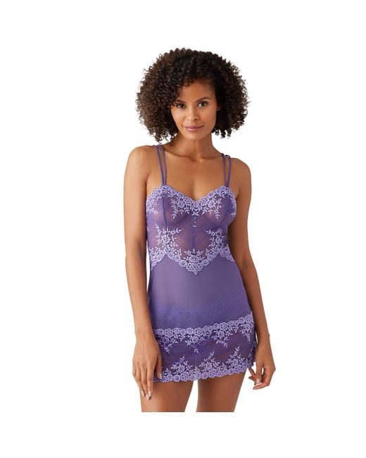 Wacoal Embrace Lace Chemise in Purple