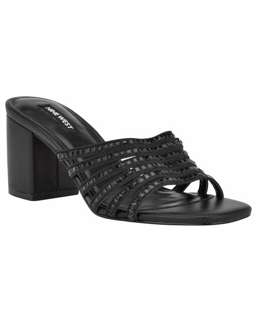 Nine West Frisky Heeled Sandal in Black Lyst