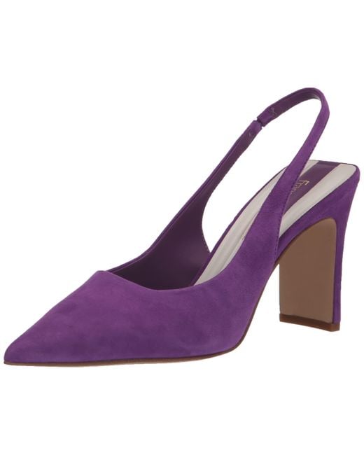 Franco Sarto Purple S Averie Pointed Toe Slingback High Heel Pump