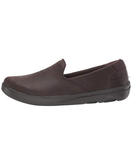 Skechers Synthetic On The Go Bliss 16513 Loafer In Chocolate