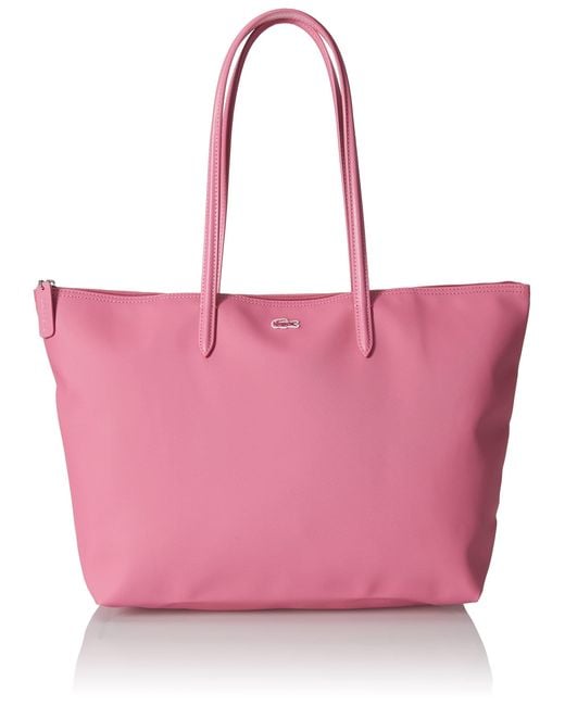 Lacoste Pink L.12.12 Concept Vertical Shopping Bag