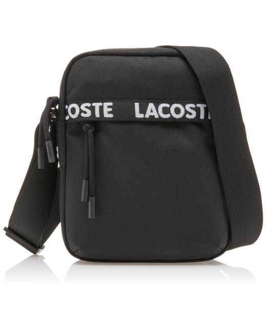 Lacoste Blue Small Flat Crossover Bag for men