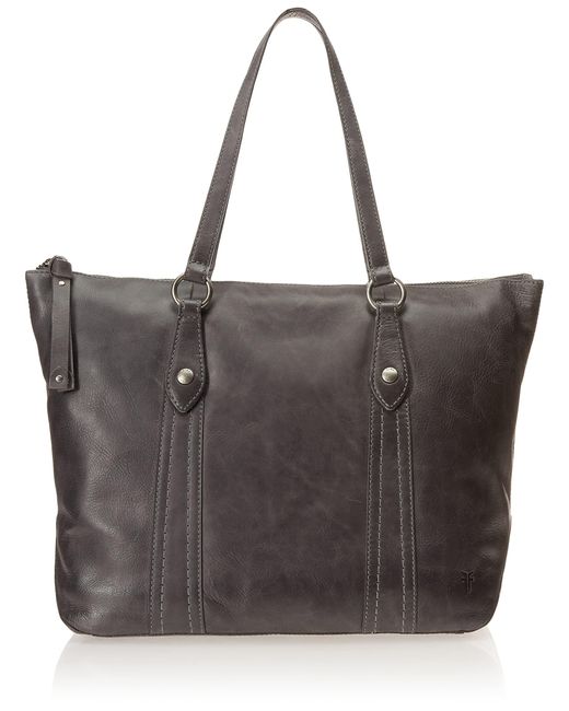 Frye Womens Melissa Zip Shopper Tote Bag in Black | Lyst