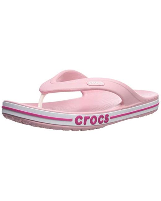 CROCSTM Pink And Bayaband Flip Flop | Casual Flip Flops | Shower Shoes