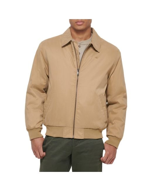 Dockers Natural Micro Twill Golf Bomber Jacket for men