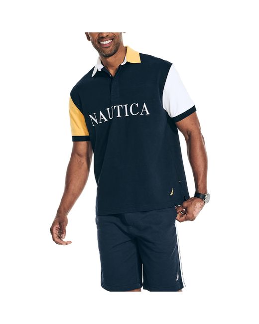 Nautica Blue Rugby Shirt for men
