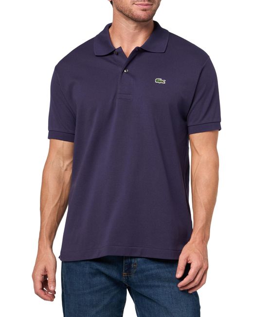 Lacoste Blue Classic Fit L.12.12 Original Piqué Polo Shirt for men