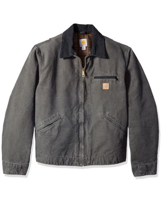 Carhartt Big & Tall Blanket Lined Sandstone Detroit Jacket J97,gravel,xxxxx-large  for Men | Lyst
