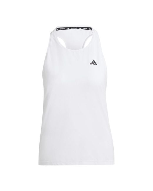 Adidas White Own The Run Tank Top