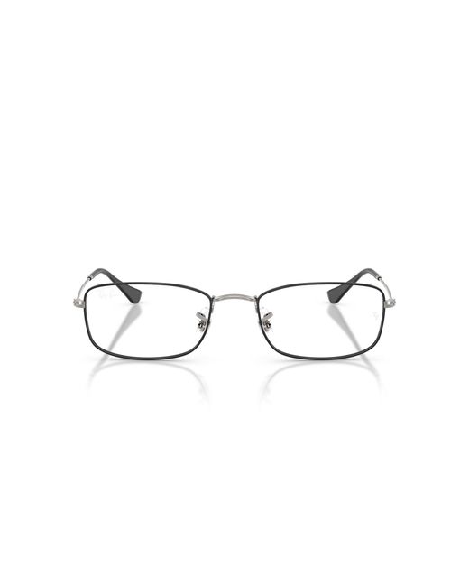 Ray-Ban Black Rx6647 Rectangular Prescription Eyewear Frames