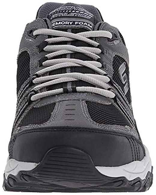 skechers after burn memory fit strike on men's walking shoes