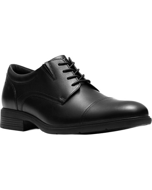 Clarks Black Steadwell Cap Oxford for men
