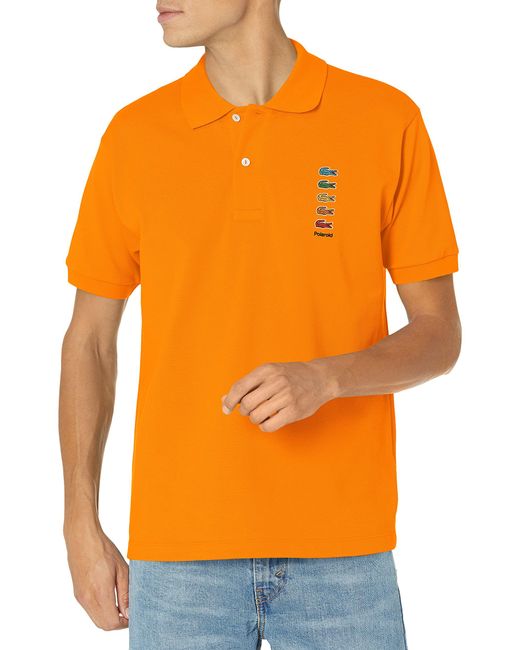 Lacoste Orange 's X Polaroid Coloured Crocodiles Classic Fit Polo Shirt for  Men - Save 37% | Lyst