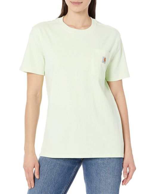 Carhartt Green Wk87 Workwear Pocket Short Sleeve T-shirt