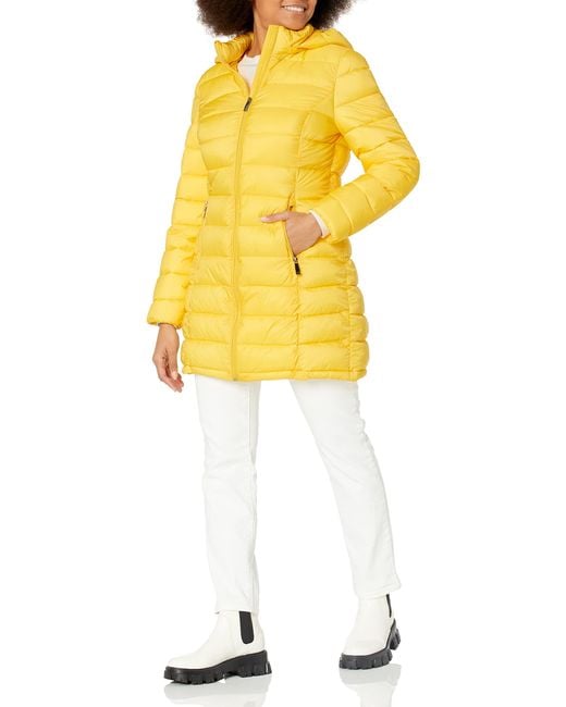 Calvin klein chevron sales packable down coat