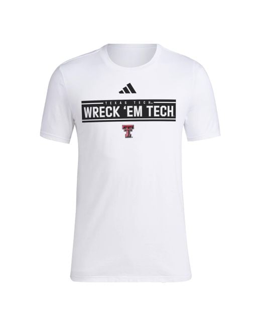 Adidas White Ncaa 25/26 Team Graphic T-shirt for men