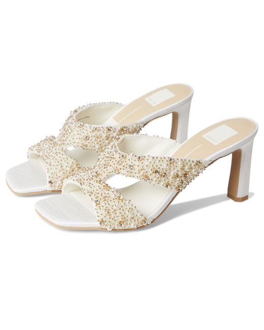 Dolce Vita Metallic Gitel Rhinestone Heeled Sandal