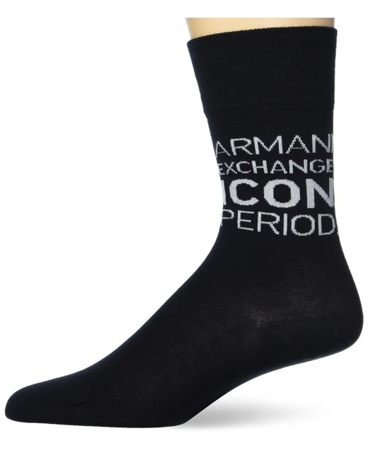 Emporio Armani Black A|x Armani Exchange Womens Icon Logo Socks