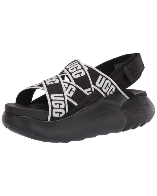 ugg la cloud sandal black