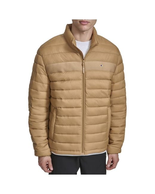 Champion packable puffer jacket best sale