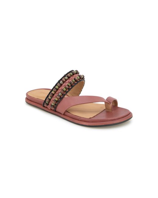 Kenneth Cole Pink Gentle Souls By Lentini Bead Flat Sandal