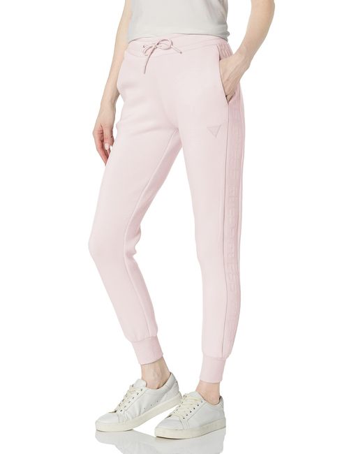 Guess Active Allie Scuba Logo Tape Jogger in Pink Lyst