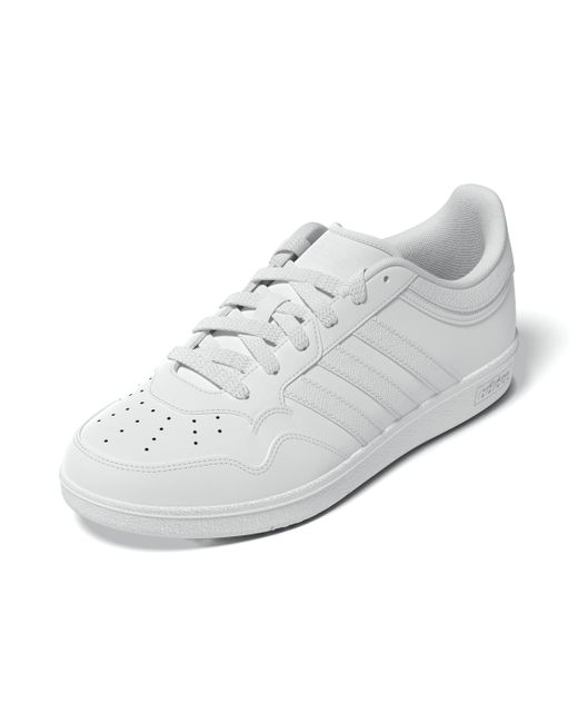 Adidas White Hoops 4.0 Basketball Sneaker