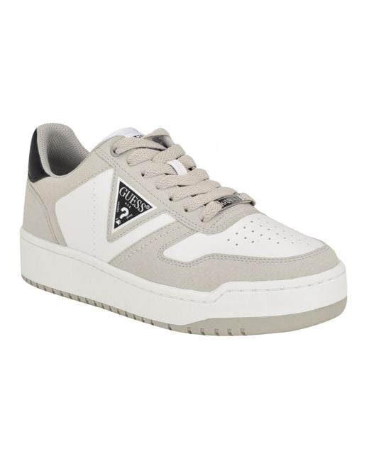 Guess Aveni Sneaker Voor in het White voor heren