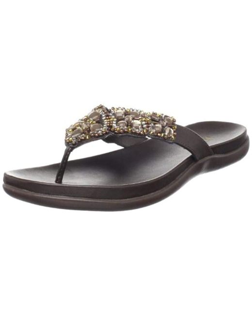 Kenneth Cole Brown Reaction Glam-athon Thong Sandal