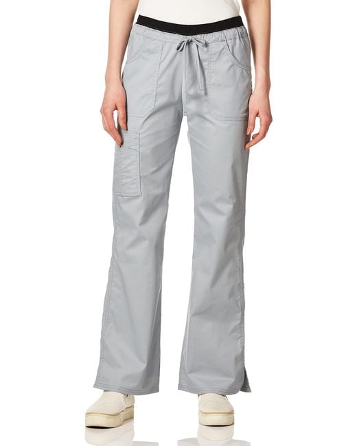 Dickies Cherokee Mens Workwear Core Stretch Low Rise Cargo Medical Scrubs Pants in Grey (Gray