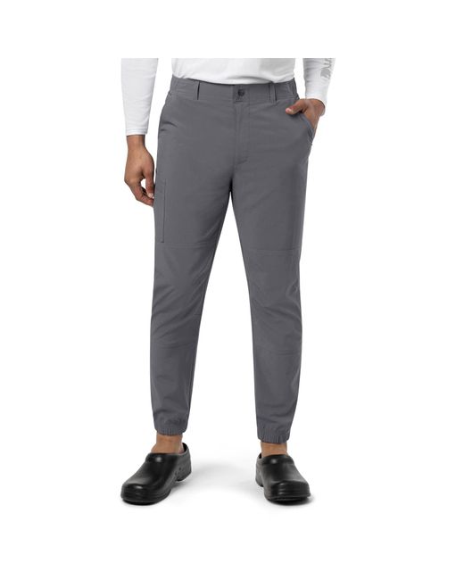 Carhartt Gray Cross-flex Cargo Jogger Scrub Pant Pewter for men