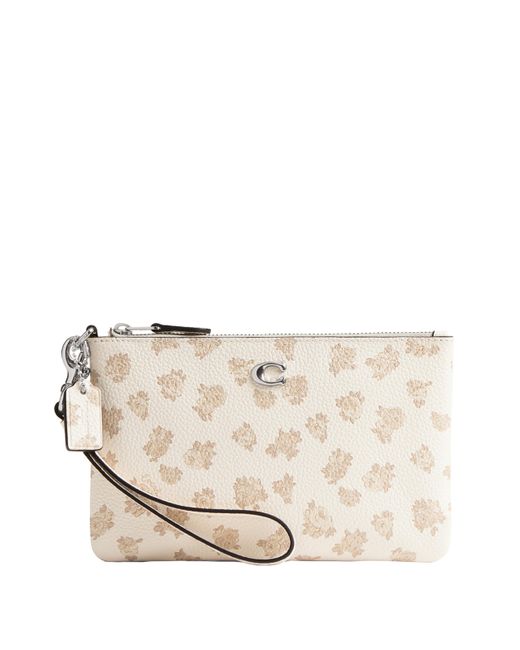 COACH Natural Essential Small Wristlet With Floral Print