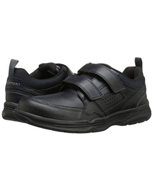 Rockport State O Motion Velcro Strap Walking Shoe in Black for