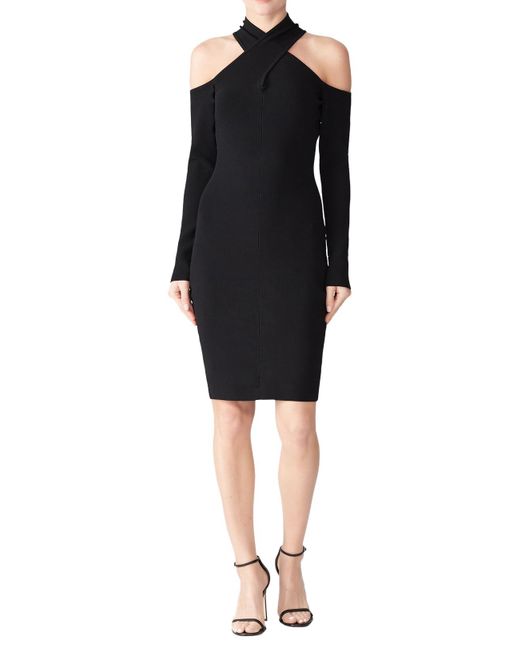 MILLY Black Rent The Runway Pre-loved Infusion Knit Dress