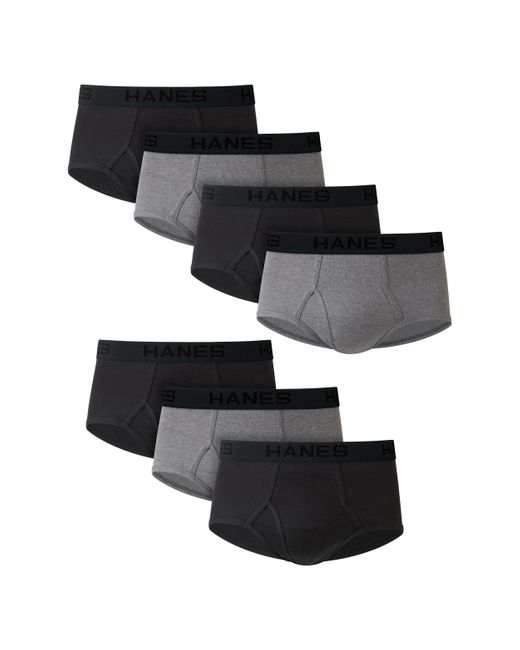 Hanes Black Ultimate Freshiq Comfortsoft Briefs for men