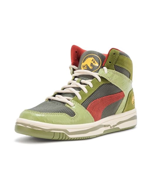 PUMA Rebound Layup Mid Jurassic World Shoes Sneaker in Green for