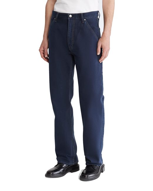 Calvin Klein Wide Leg Carpenter Jeans in Blue for Men | Lyst