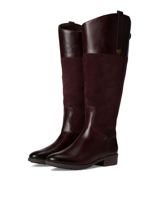 Sam Edelman Brown Penny Equestrian Boot Spiced Pecan Wide Calf