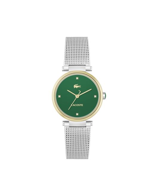 Lacoste Green Orba 3h Quartz Water-resistant Fashion Watch With Mesh Bracelet