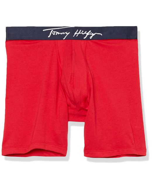 Tommy Hilfiger Red Signature Stretch Boxer Brief for men