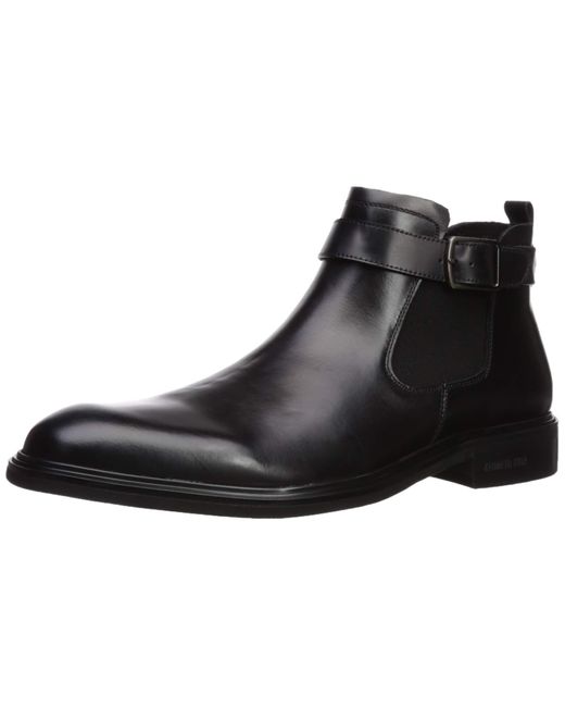 kenneth cole black leather boots