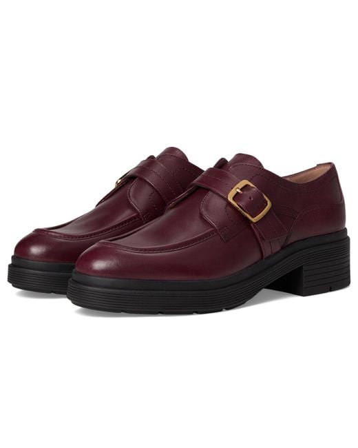 Cole Haan Brown Carlitta Monk Strap Lug Oxfords Shoes 7 B