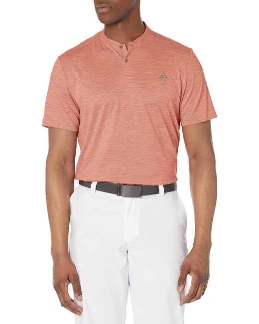 Adidas White Golf S Texture Stripe Polo Shirt for men