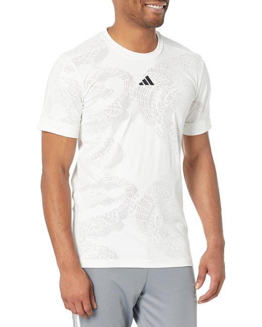 adidas Standard Tennis London Freelift T-shirt in White for Men | Lyst